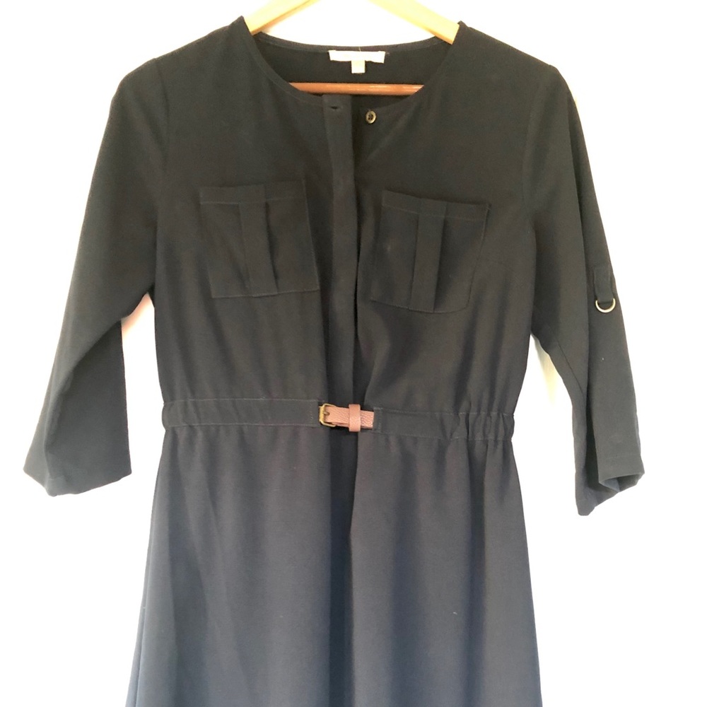 Skies Are Blue Delaine Belted Shirt Dress